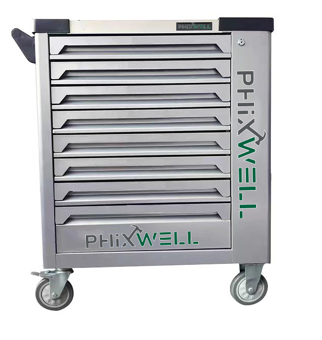 719513 PHIXWELL 8-laatikkoinen työkalukaappi