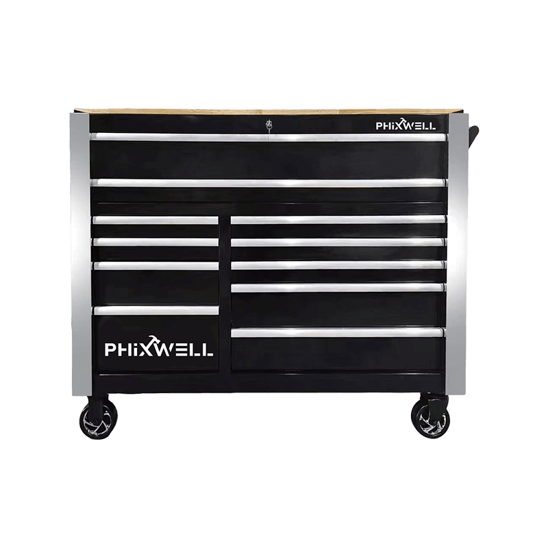 719520PHIXWELL 11 laatikkoa työkalukaappi 377 kpl työkalusarjalla